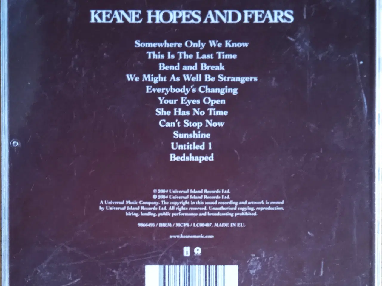 Billede 2 - Keane: Hopes And Fears