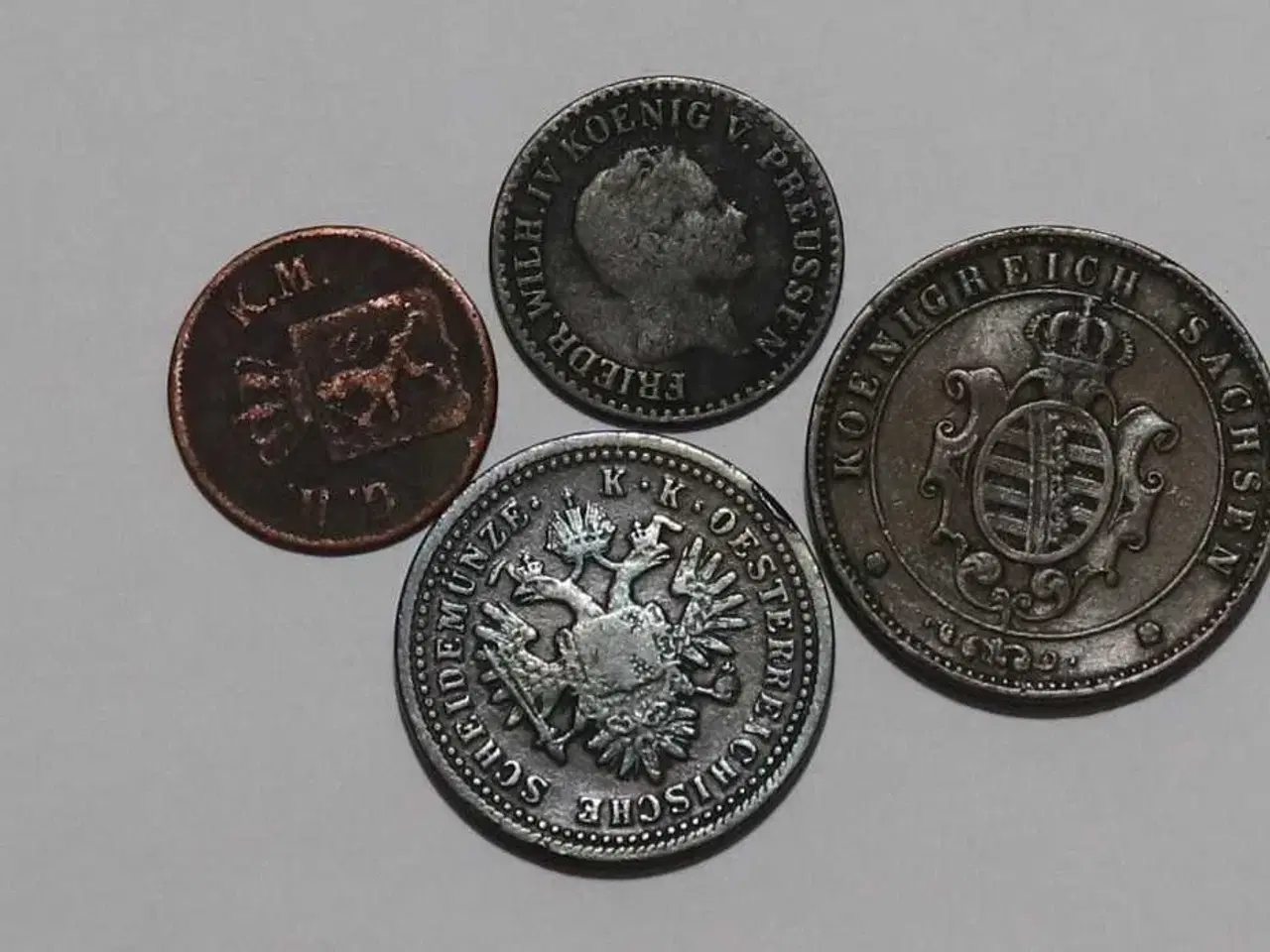 Billede 2 - Gamle tyske mønter – 4 stk. – 100 kr