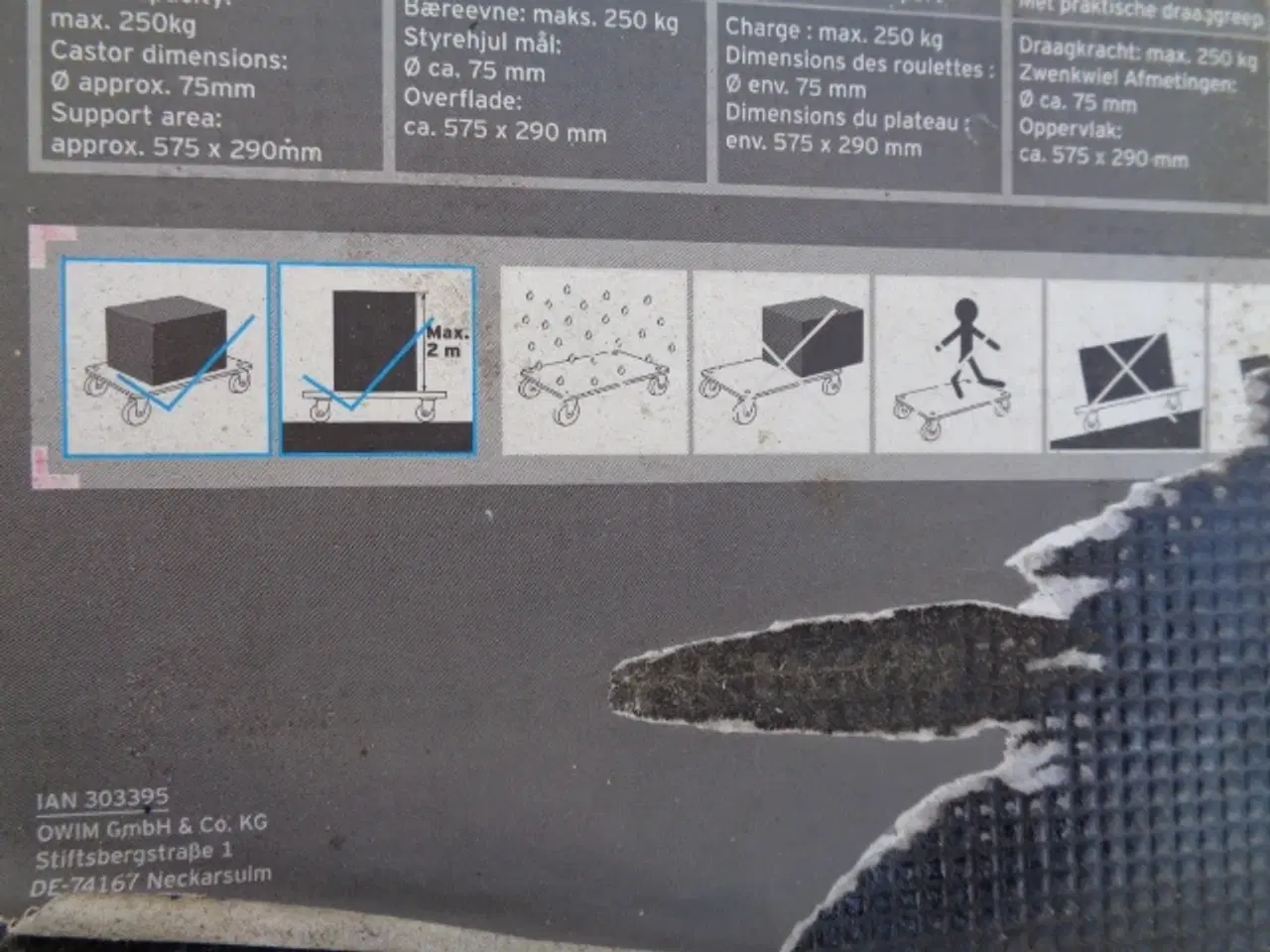 Billede 4 - Transportbræt / møbelhund