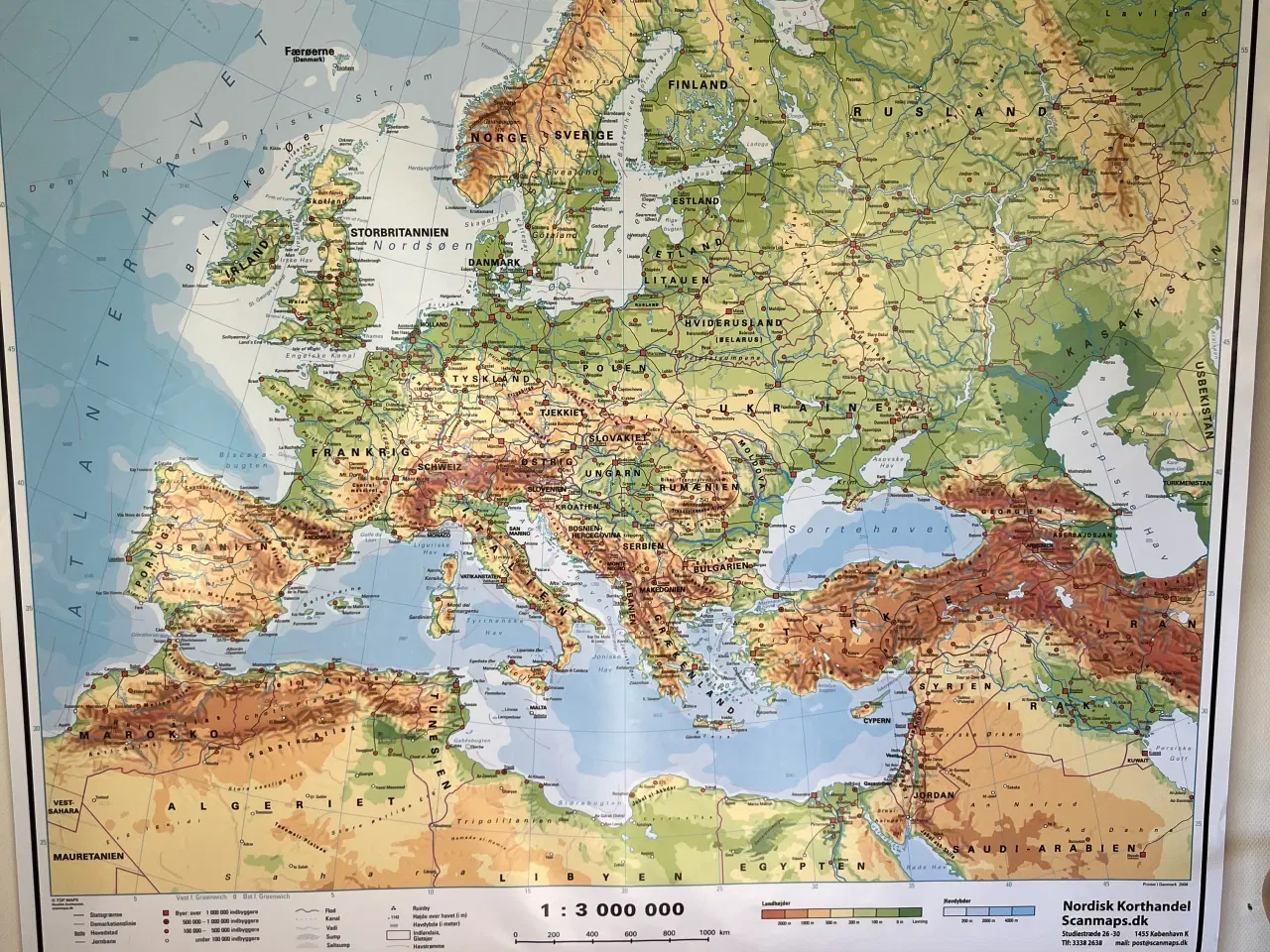 Billede 2 - Landkort over Europa