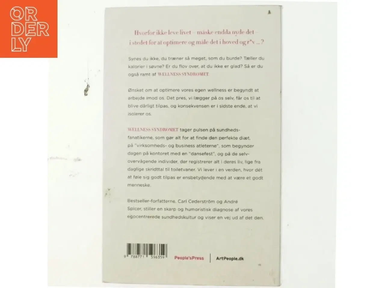Billede 3 - Wellness syndromet af Carl Cederstrm (f. 1980) (Bog)