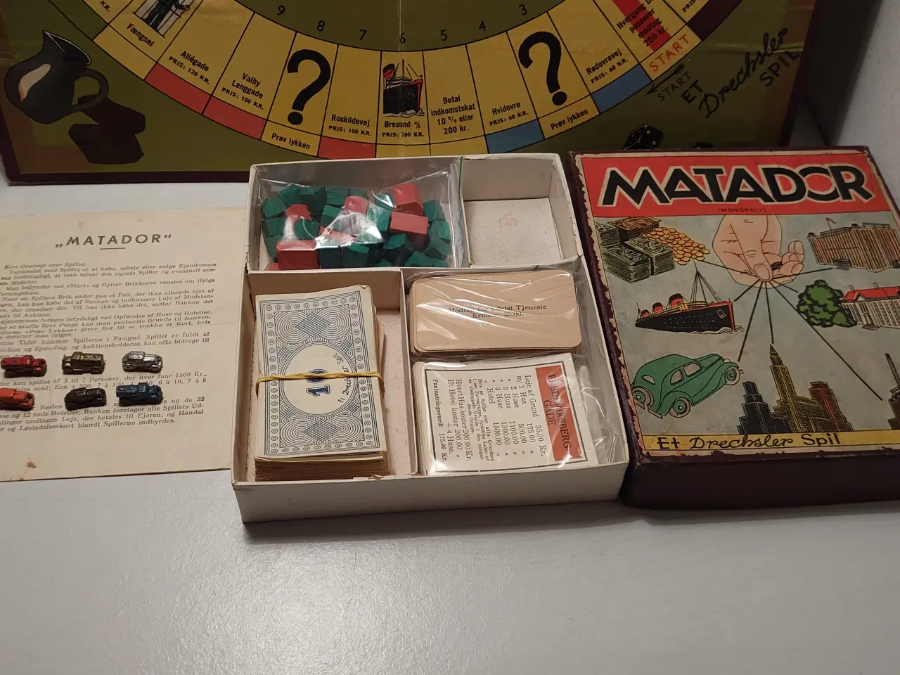 Billede 2 - Gammelt Matadorspil fra før 1948. Kan være 1. udg.