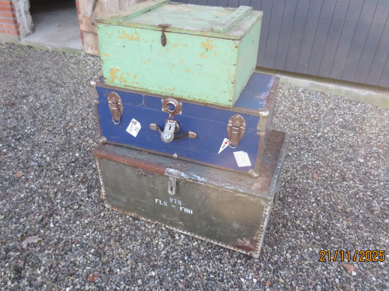 Billede 16 - 3 stk Forskellige Retro Transportkasser