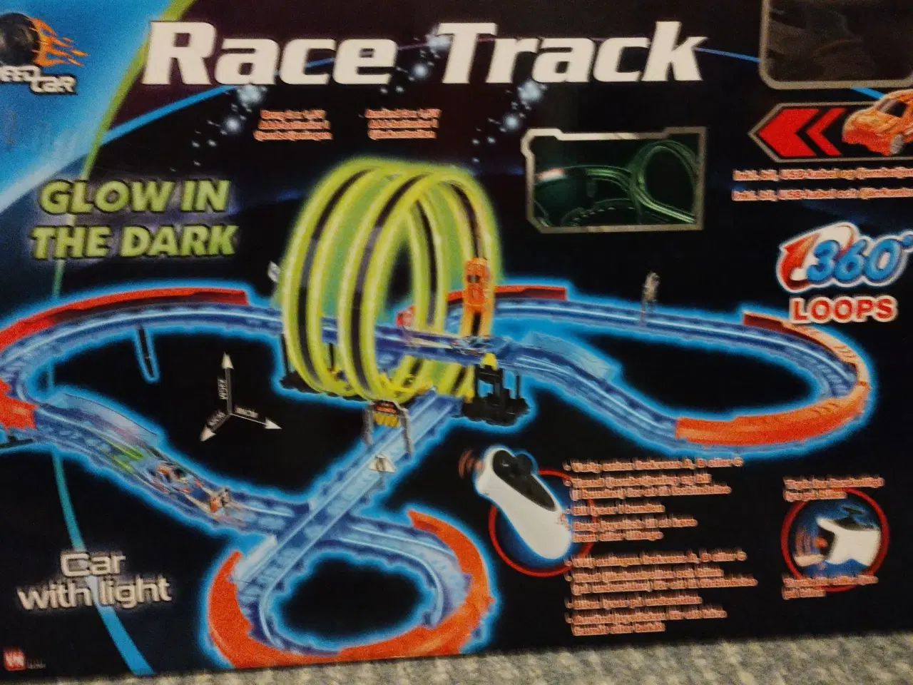 Billede 1 - Racerbane Lyser i mørke 