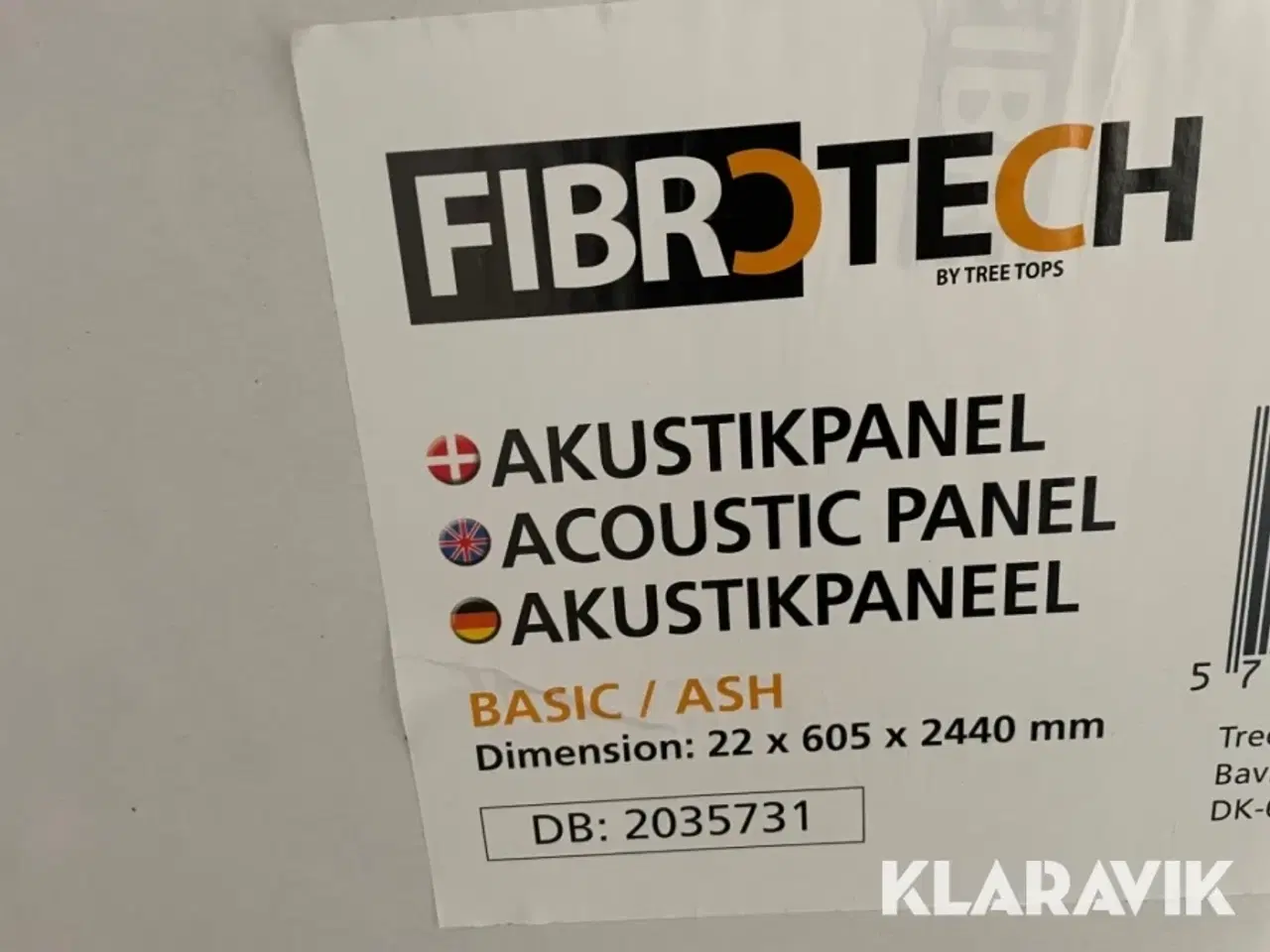 Billede 3 - Akustikpaneler Fibrotech Ask – 80 styk