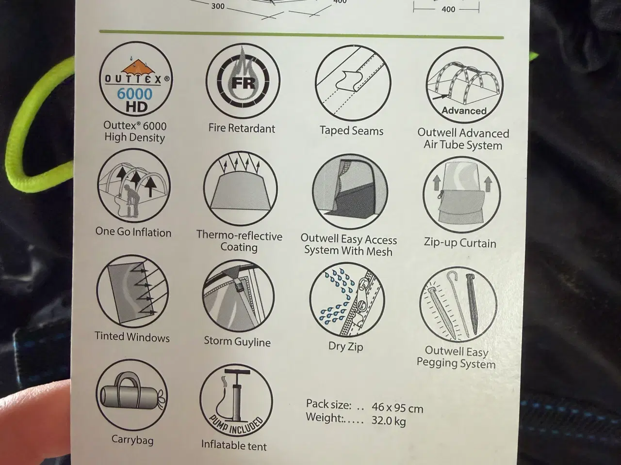 Billede 10 - Mirage 400AS campingvogns lufttelt (2017 model) 40