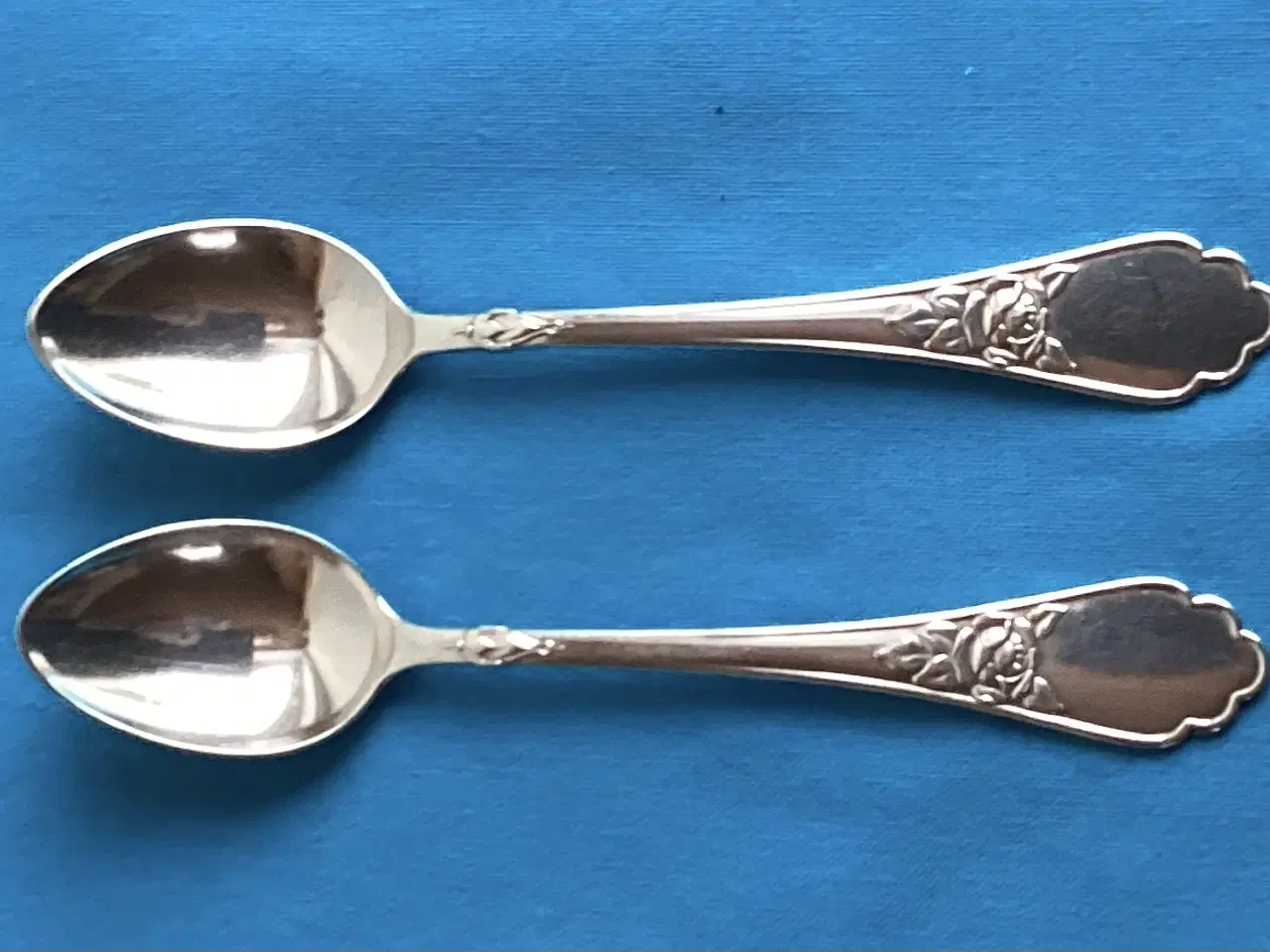 Billede 3 - “Rose” teskeer i Sølvplet, pris pr. stk.