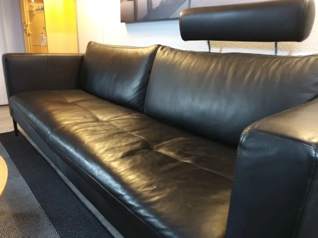 Billede 3 - 3pers læder sofa