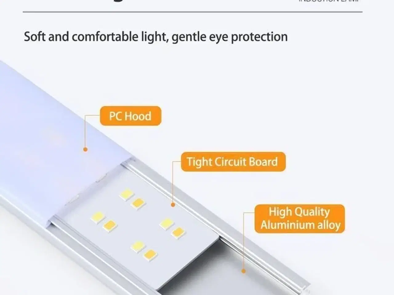 Billede 9 - 4 stk. LED-sensorlys – 50 cm – Trådløs og genopladelig