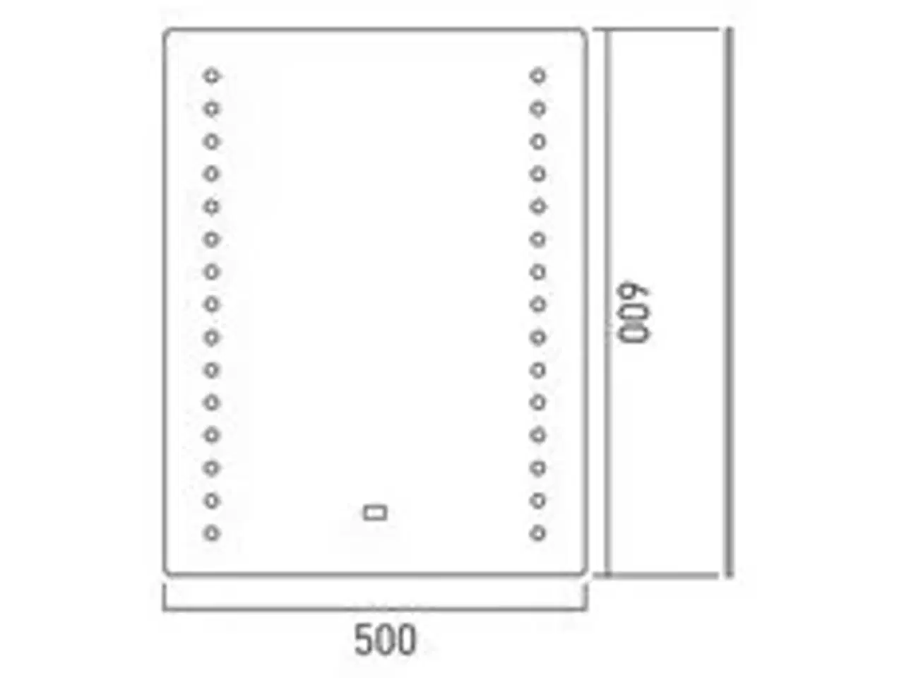 Billede 2 - Lysspejl med sensor og 1 række STRØMBERG