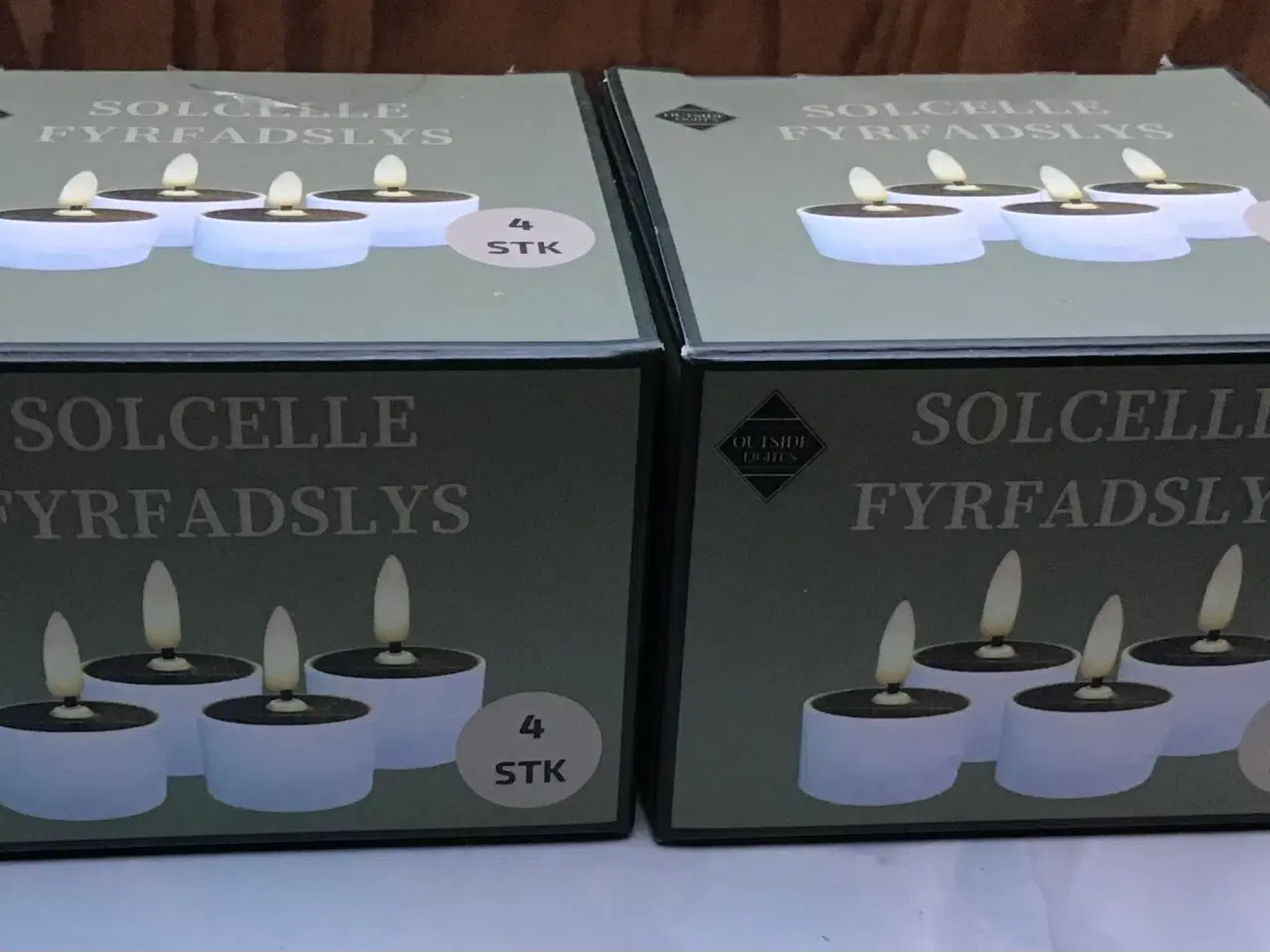 Billede 1 - 8 stk solcelle fyrfadslys