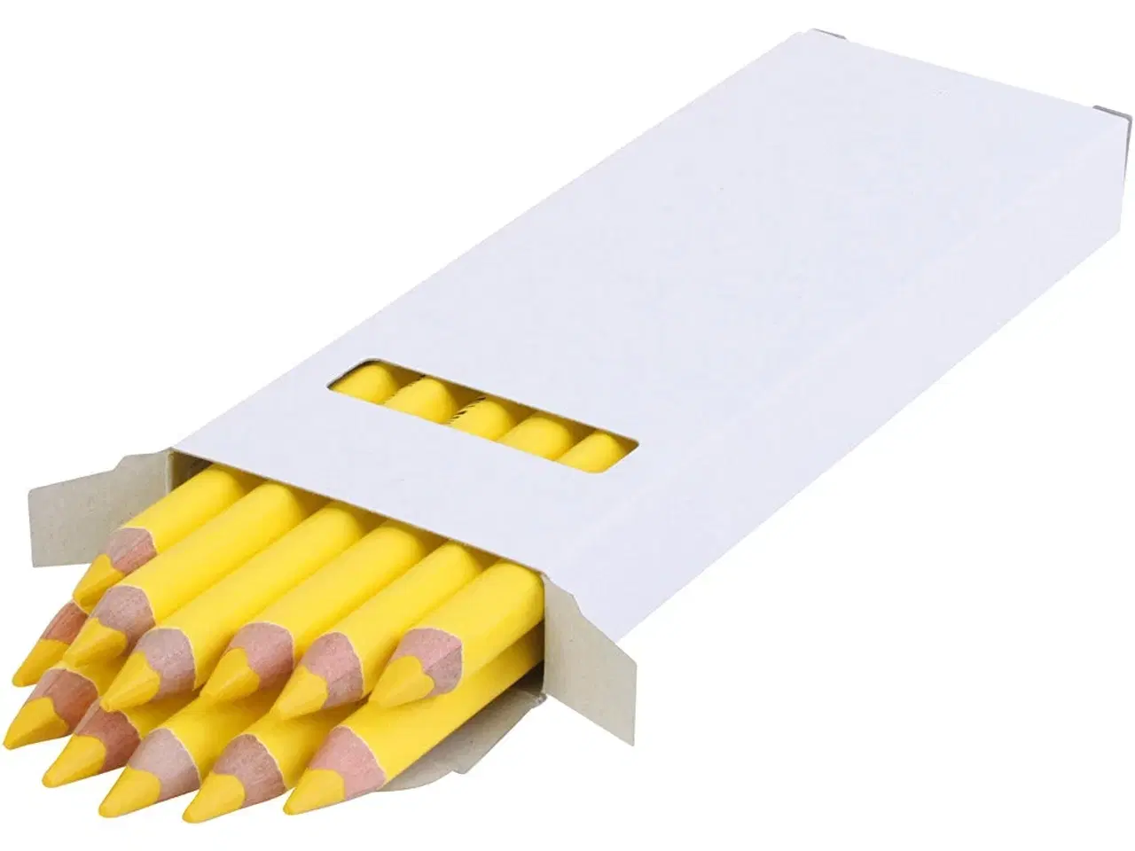 Billede 1 - Edu Kraftige Farveblyanter, 12 stk. Lys Gul