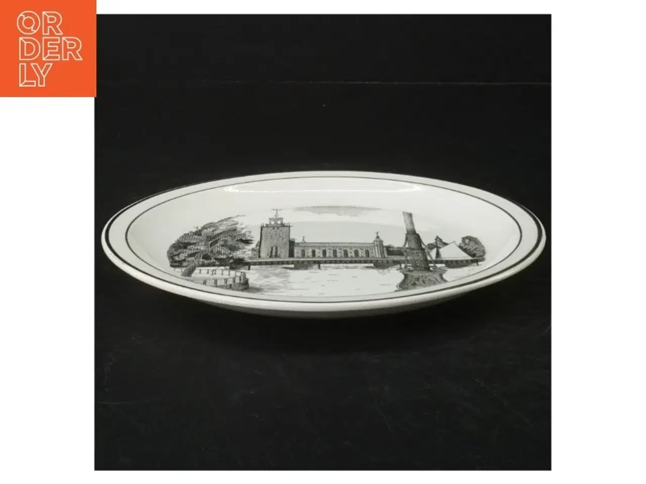 Billede 3 - Dekorativt porcelænstallerken fra Gustavsberg (str. Ø. 19 cm)