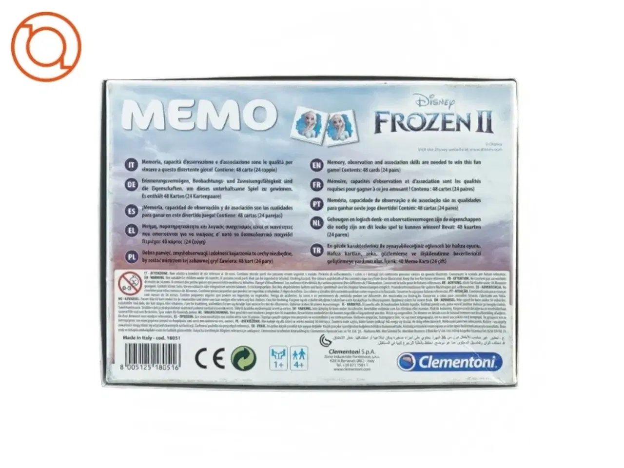 Billede 4 - Memo, FROZEN II fra Clementoni (str. 20 x 15 cm)