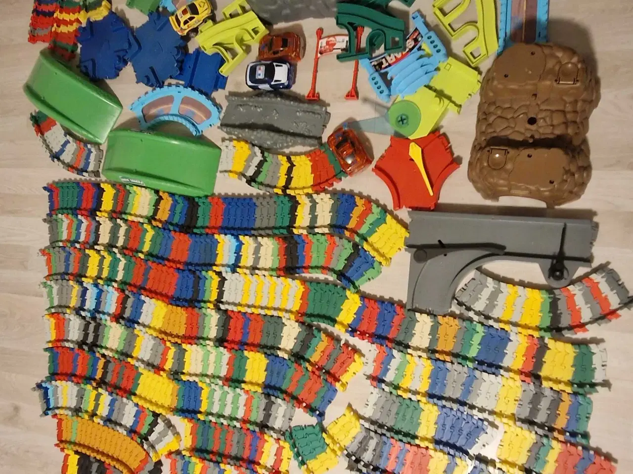 Billede 1 - Flexi Trax kørebane med biler (stor pakke)