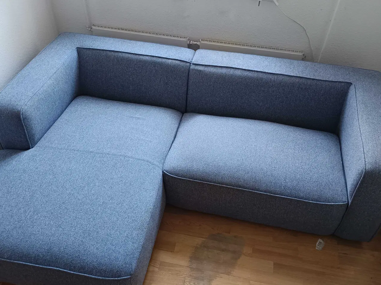 Billede 1 - Sofa i gråblå stof Sælges 