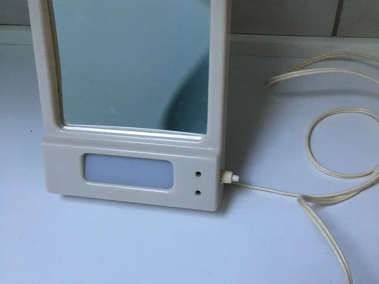 Billede 1 - Vintage FOAM spejl med lys i.