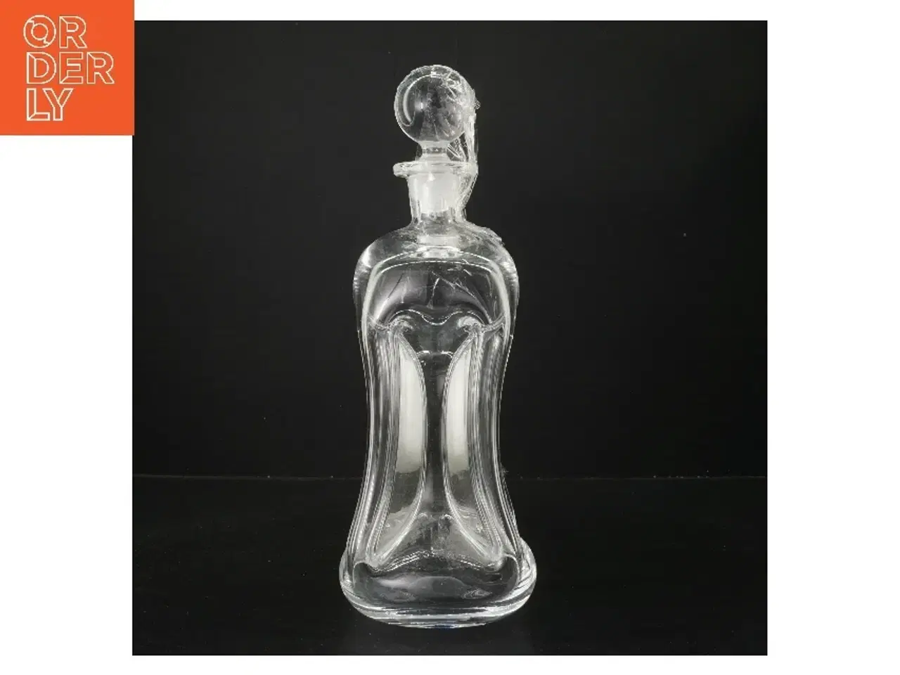 Billede 1 - Glas karaffel fra holmegaard med prop (str. 32 cm)