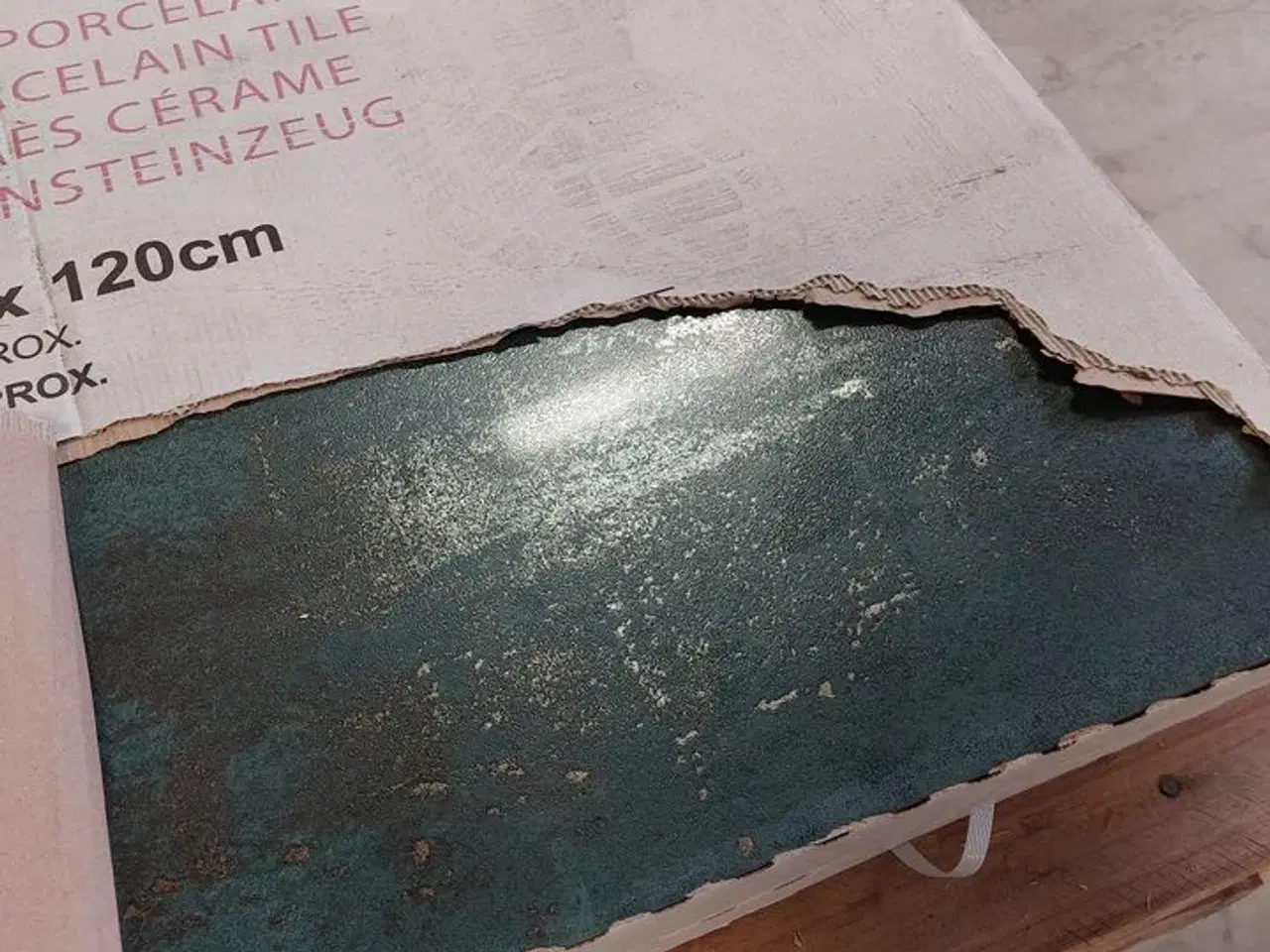 Billede 1 - Fliser grøn med metal glans 60x120cm