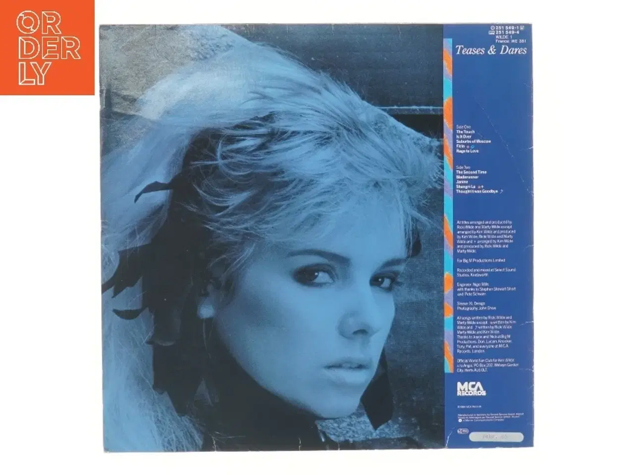 Billede 2 - Kim Wilde - Teases & Dares vinyl fra MCA Records