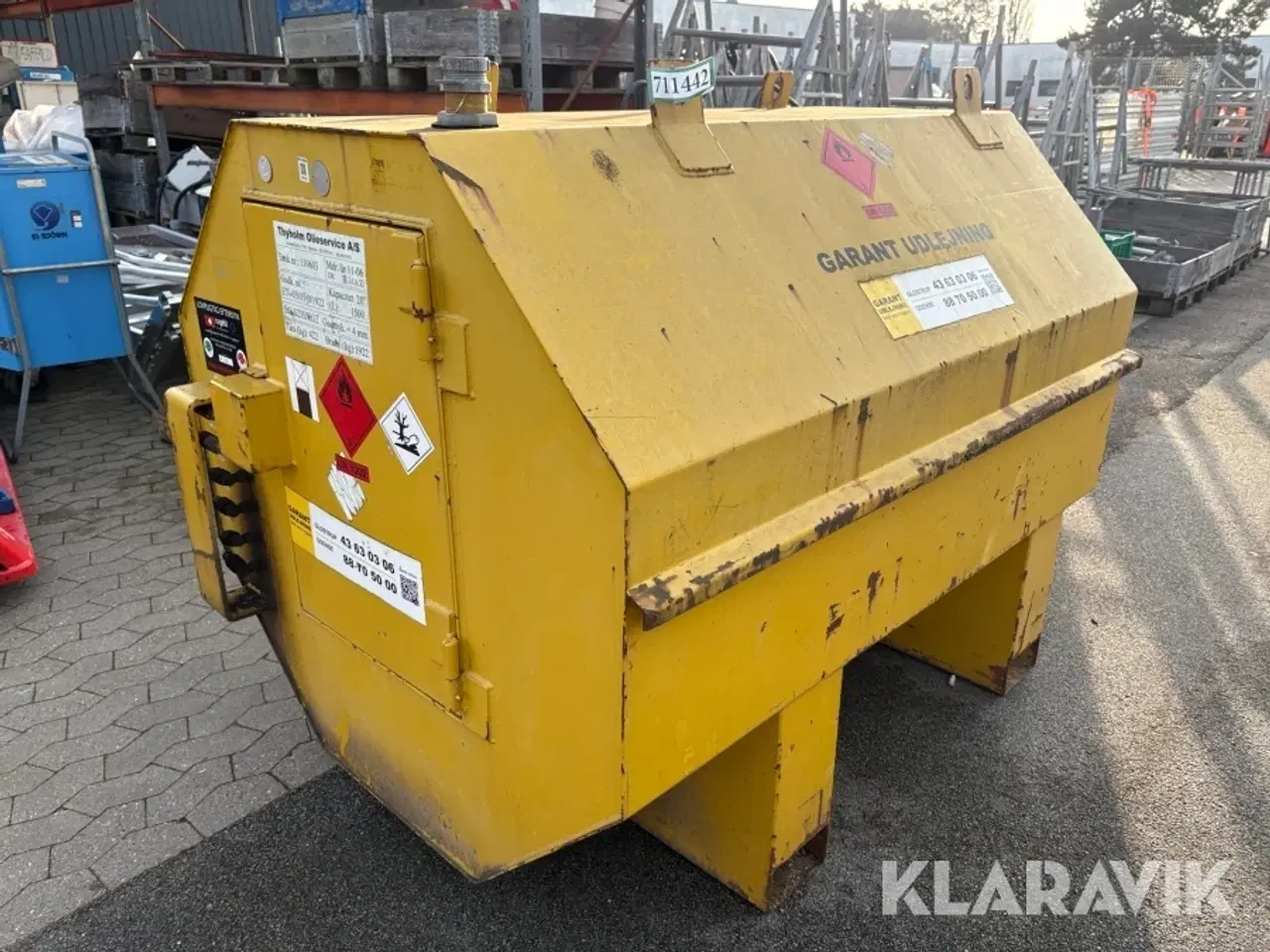 Billede 1 - Dieseltank 1500 liter med pumpe