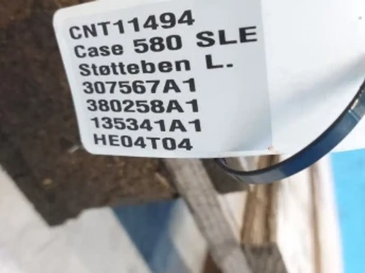 Billede 6 - Case 580 SLE Støtteben L. 307567A1