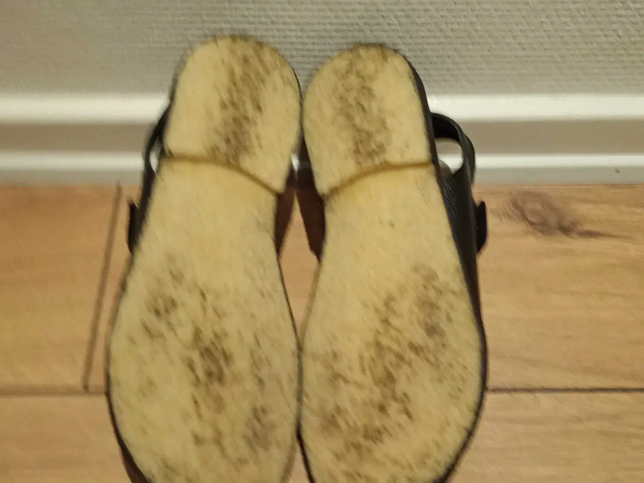 Billede 3 - Damesandaler med Velcro, ANGULUS, skind, str. 36.