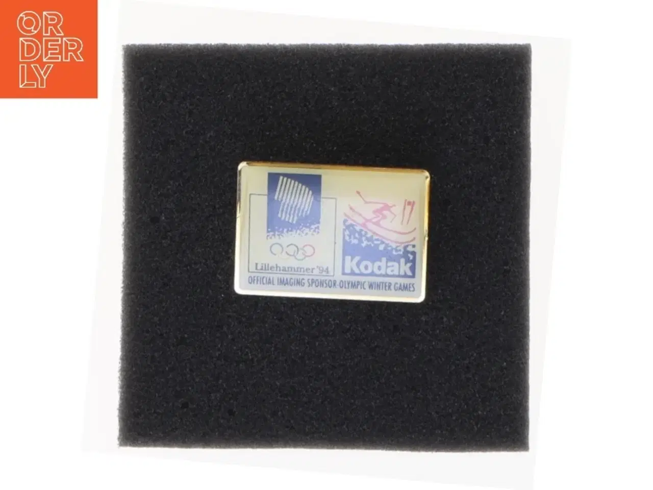 Billede 4 - Lillehammer 1994 Olympiske Lege Kodak Sponsor Pin (str. 3,5 x 2,5 cm)