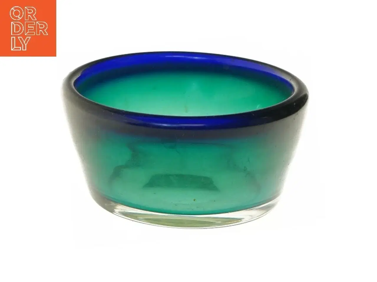 Billede 1 - Farvet glasskål (str. Ø 19 cm)