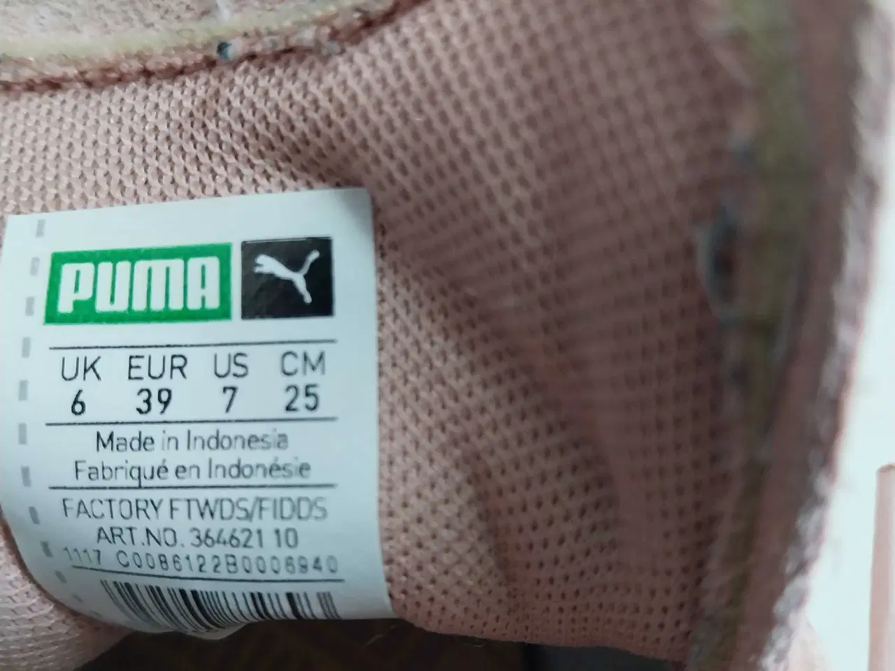 Billede 7 - Puma sko str. 39 lyserød 