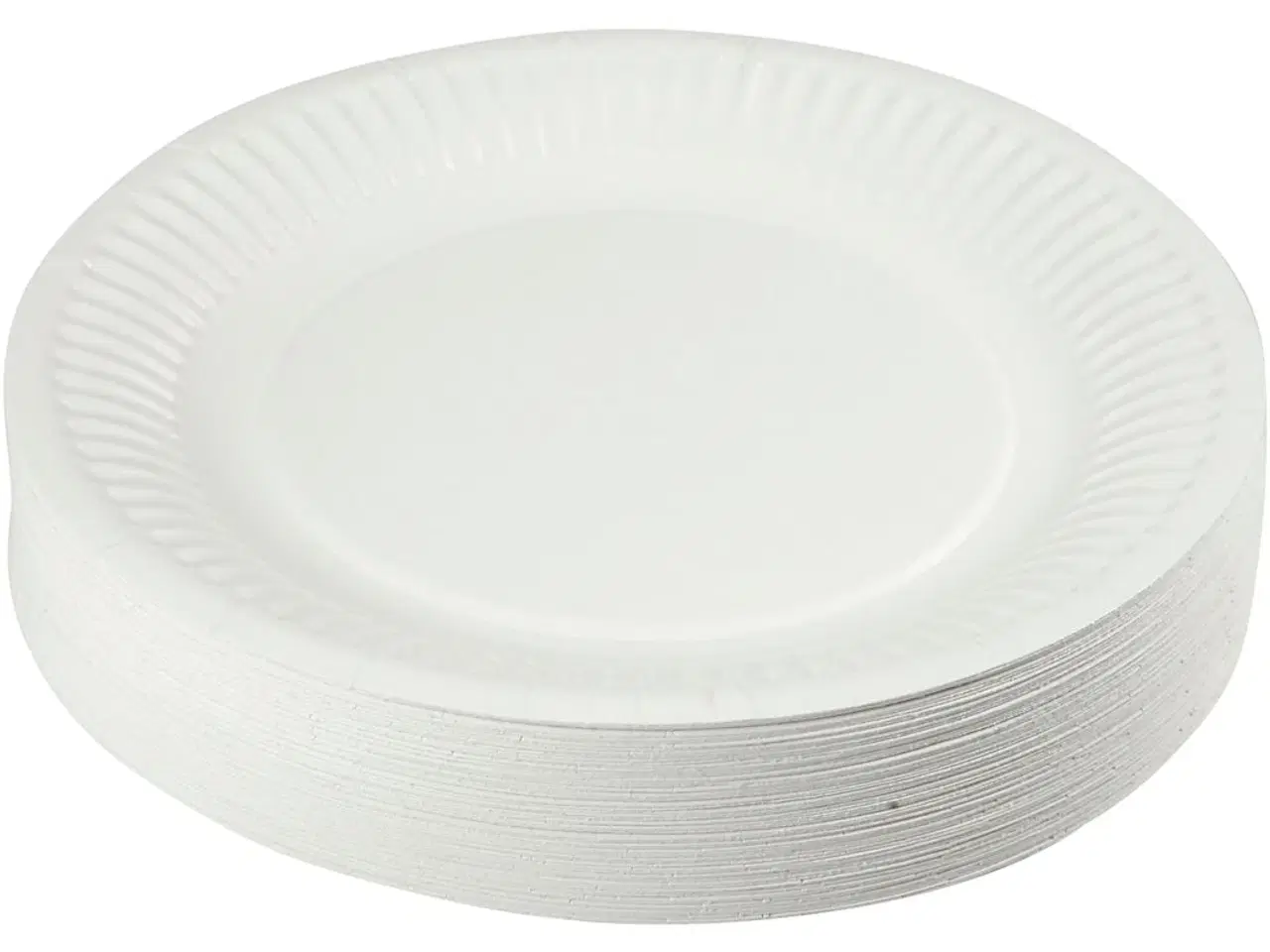 Billede 1 - Paptallerken 18 cm - 100 stk. til fest og hverdag