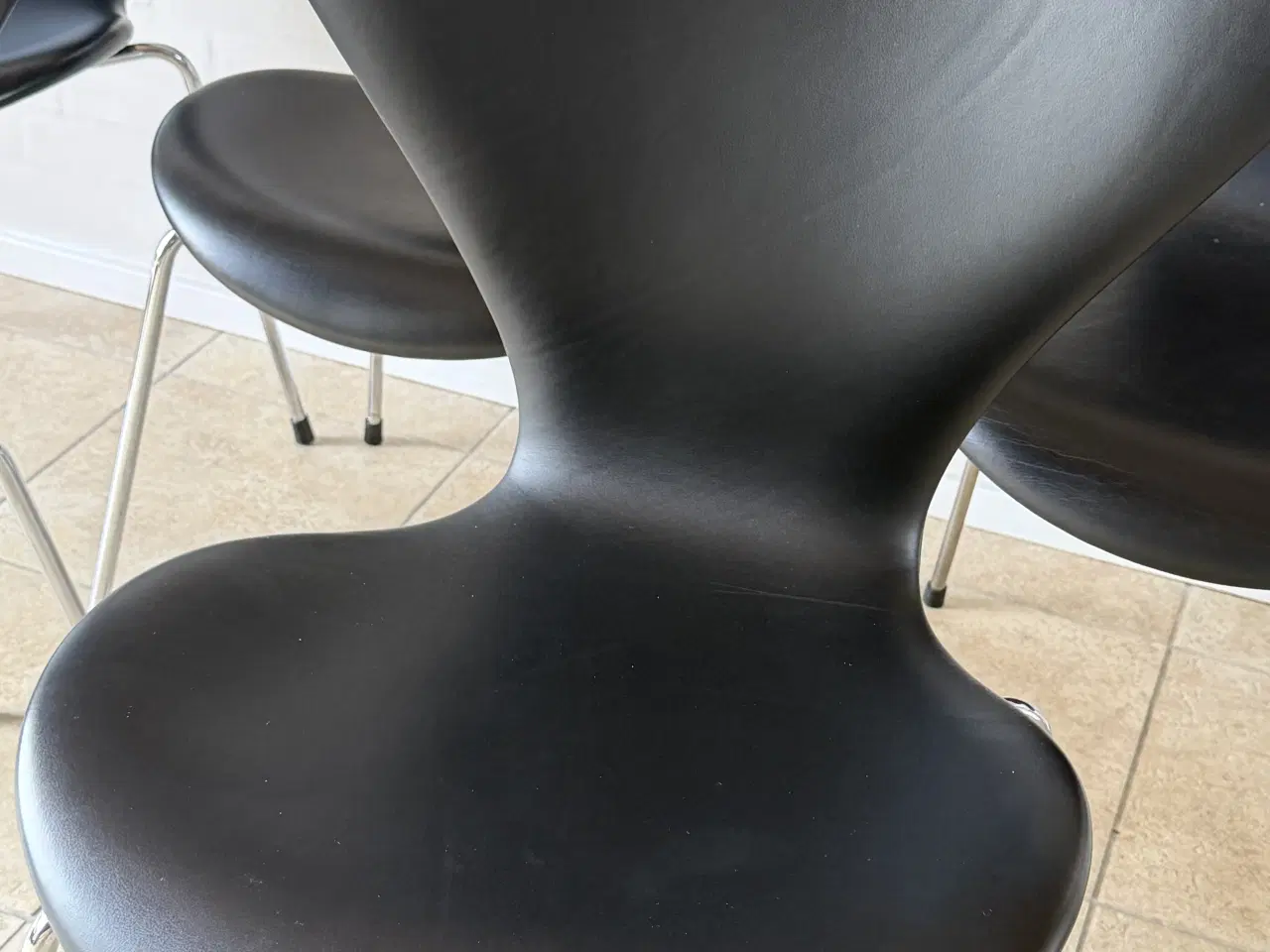 Billede 2 - 7’er stole - sort læder