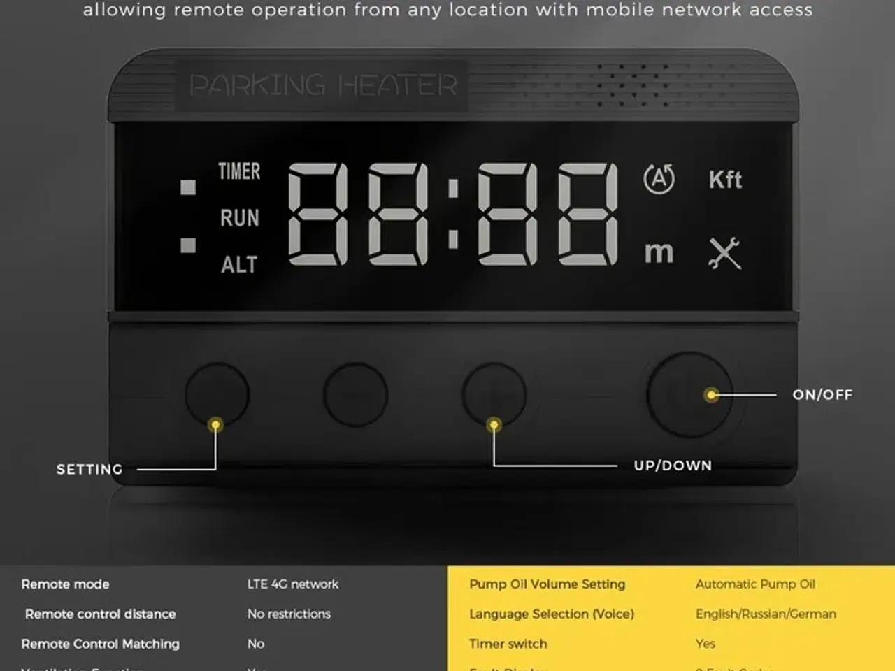 Billede 3 - Sunster Dieselfyr 8kW 12/24V med GSM & Bluetooth