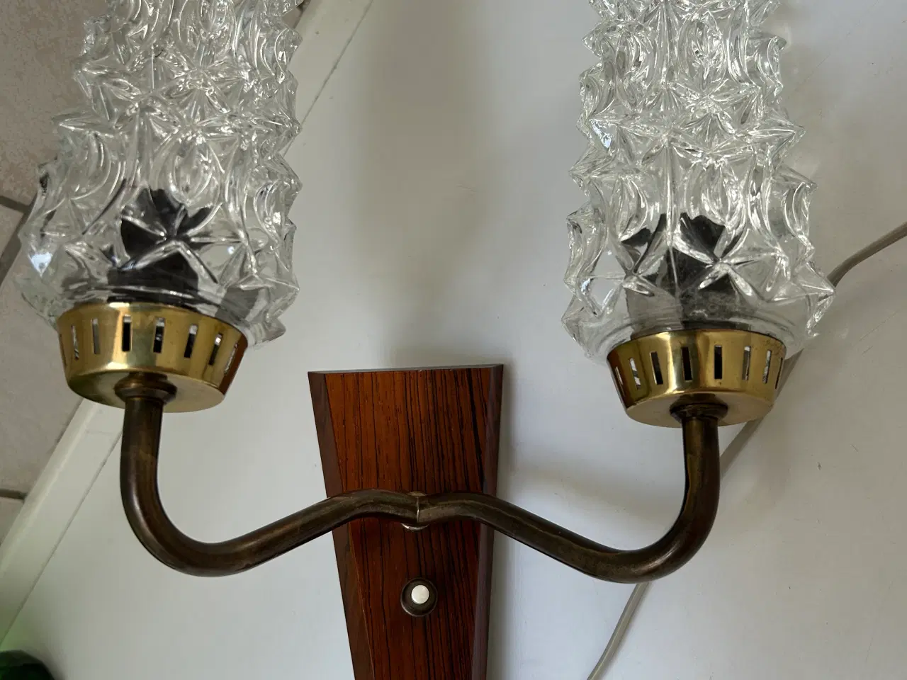 Billede 2 - Vintage Db. Lampet med glas