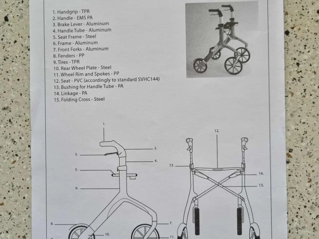 Billede 5 - Rollator Trust