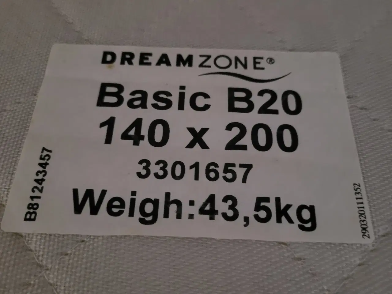 Billede 2 - Seng 140x200 Dreamzone 