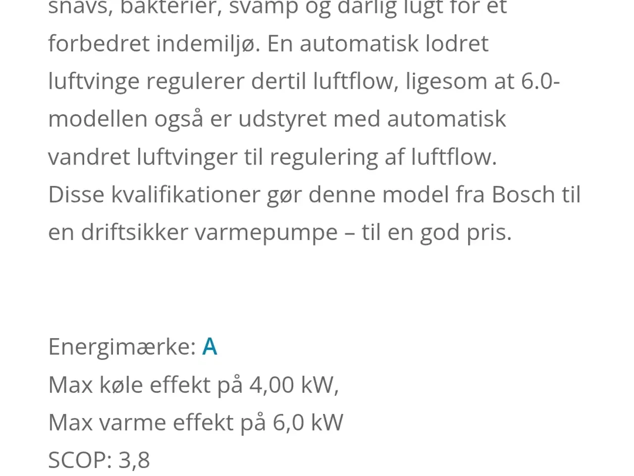 Billede 6 - Bosch luft til luft 