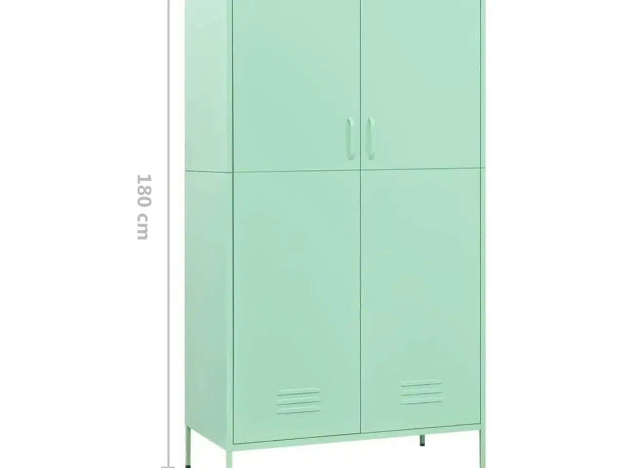 Billede 10 - Klædeskab 90x50x180 cm stål mintgrøn