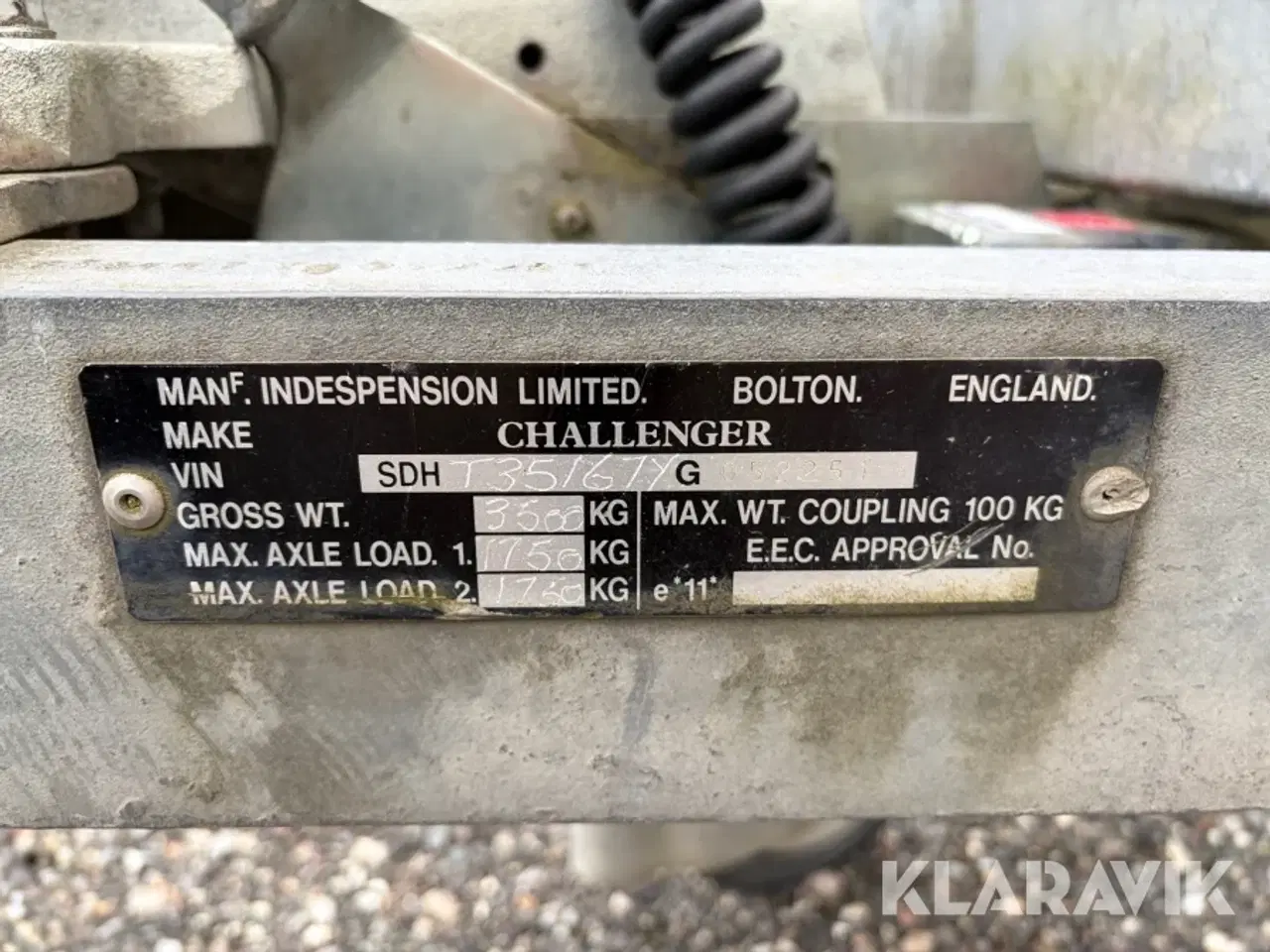 Billede 6 - Anhænger / Trailer Indespension AO9400 Challenger