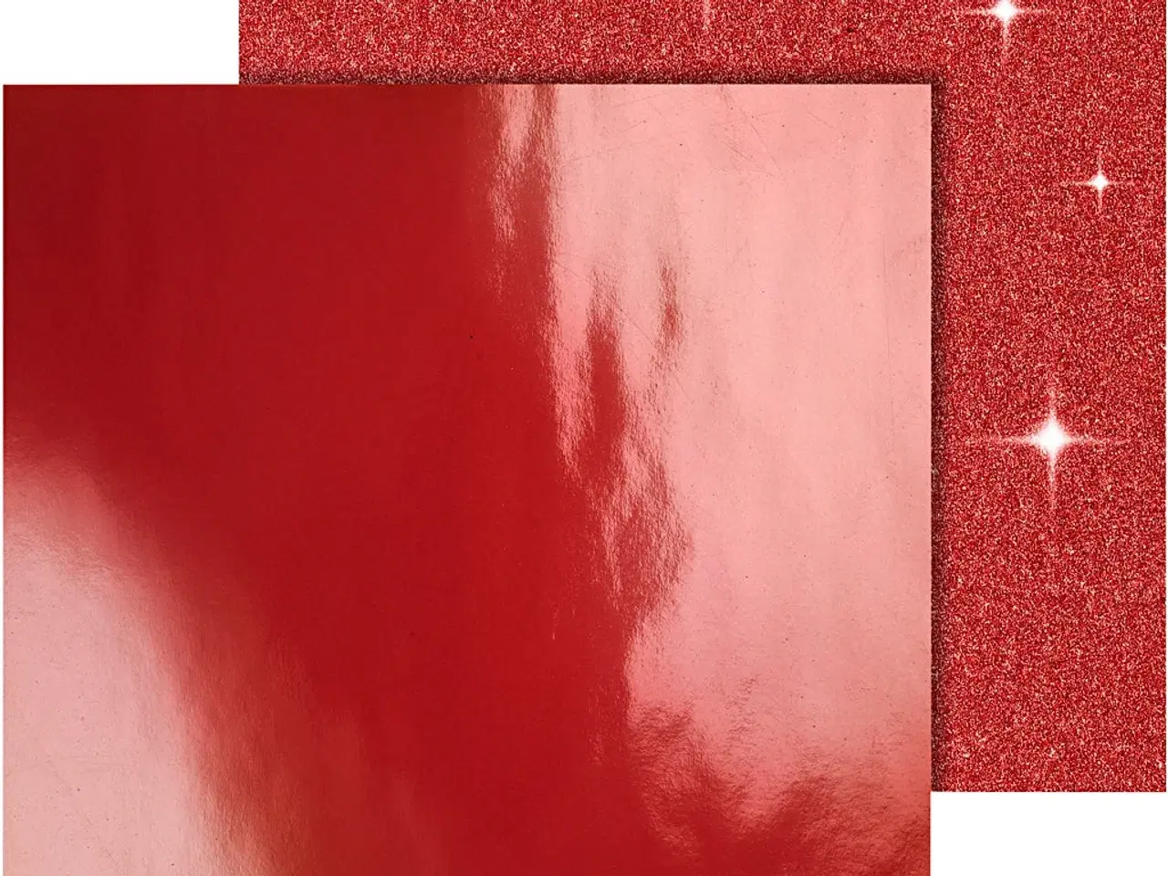 Billede 1 - Eksklusivt Rødt Designpapir 30,5x30,5 cm - 2 ark