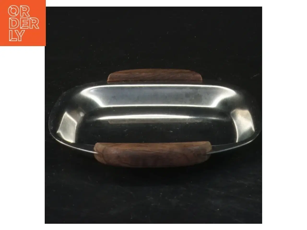 Billede 1 - Rustfri stålfad med håndtag (str. 15x12 cm)