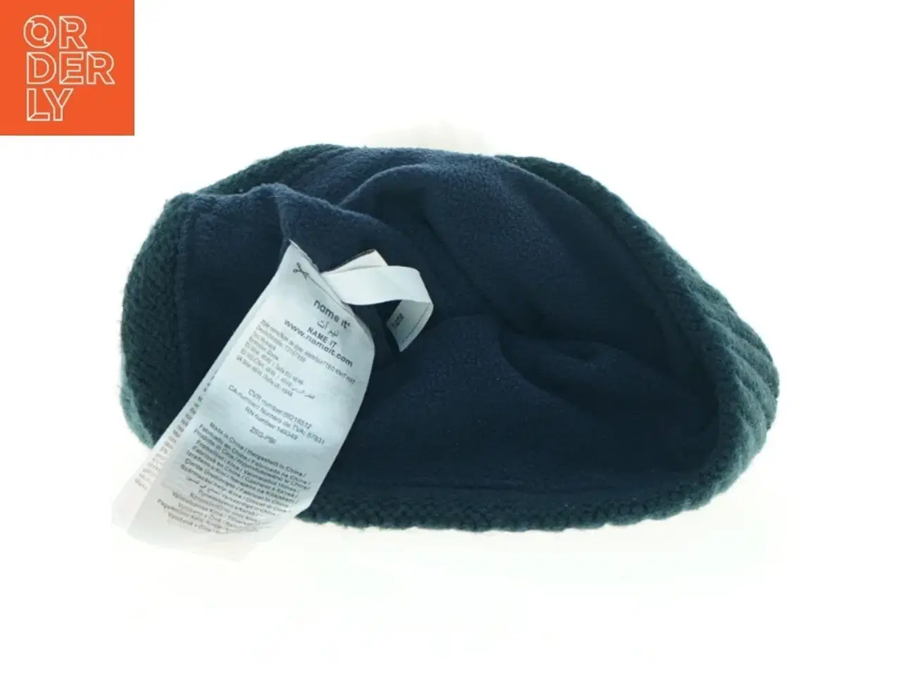 Billede 4 - Strikhue med pompon og rensdyrmønster (str. Et til 2 år)