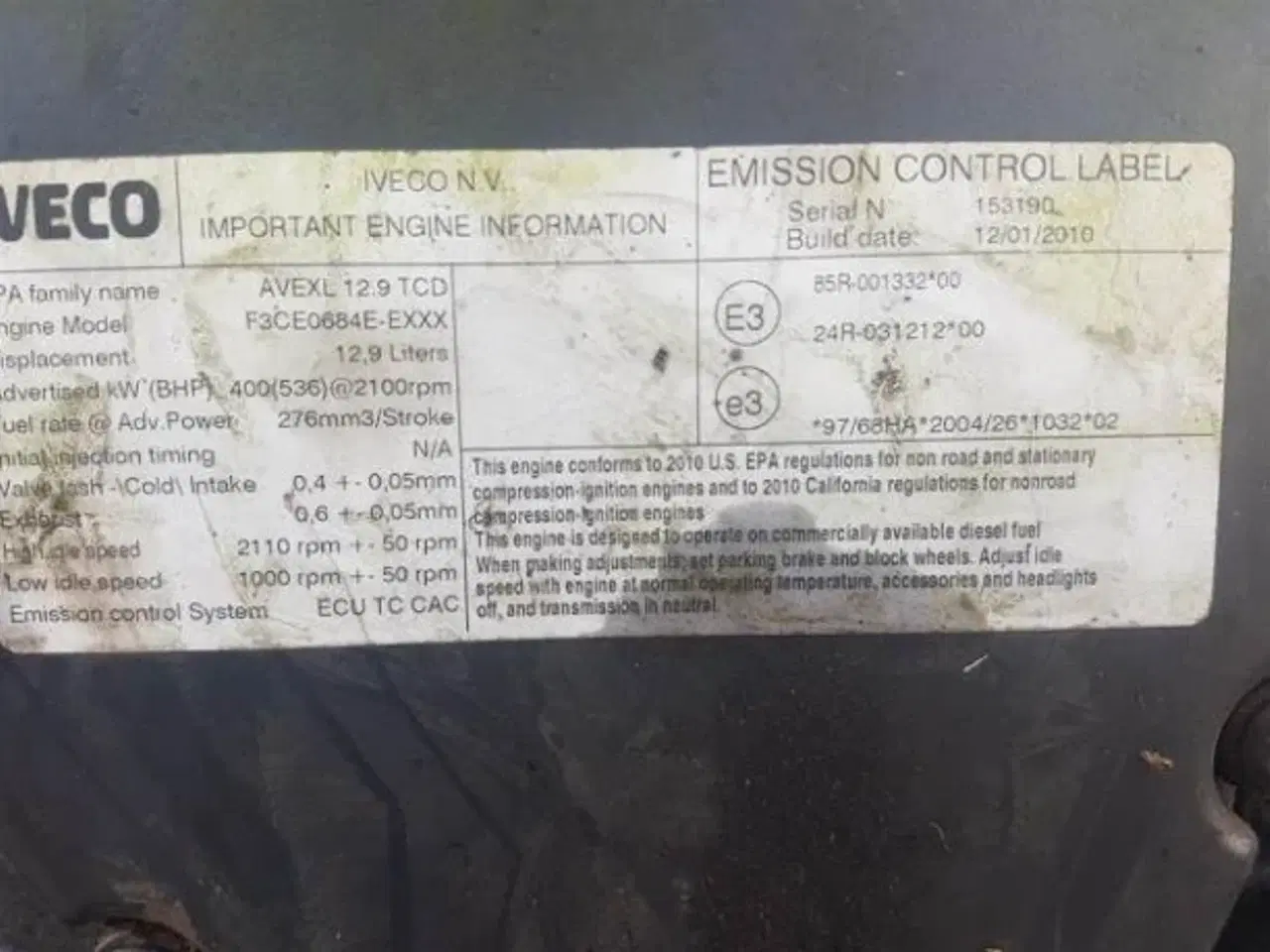 Billede 5 - Iveco F3CE0684E