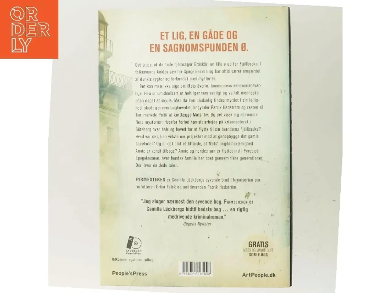 Billede 3 - Fyrmesteren : kriminalroman (Klassesæt) af Camilla Läckberg (Bog)