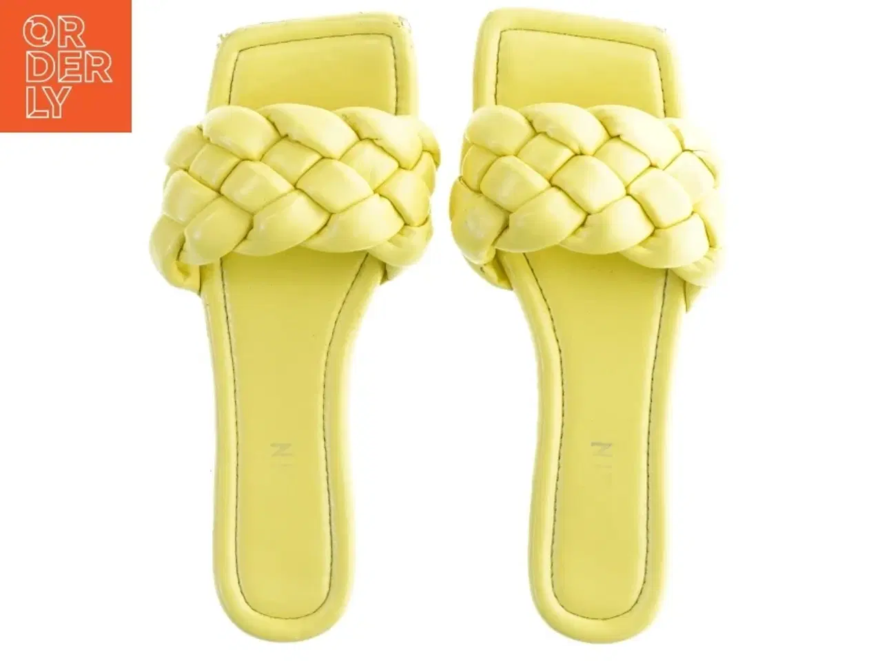 Billede 1 - Gule flettede sandaler (str. 39 )