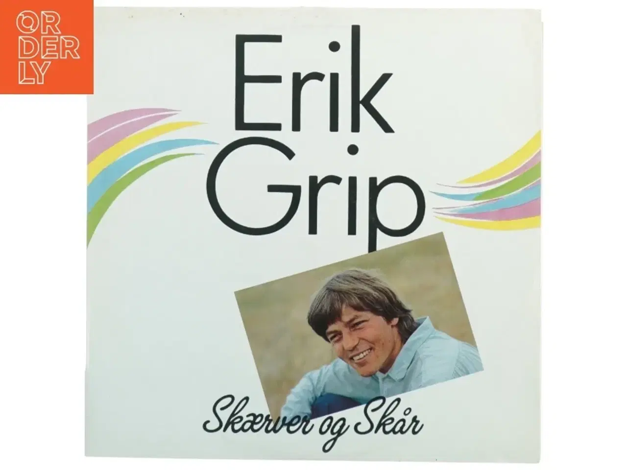 Billede 1 - Erik Grip Skærver og skrå LP- Vinylplade fra Exlibris (str. 31 x 31 cm)