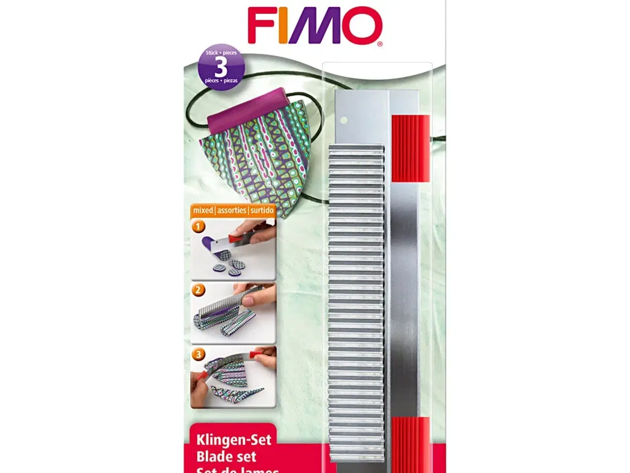 Billede 1 - FIMO® Knivsæt - 3 præcise rustfrie knive