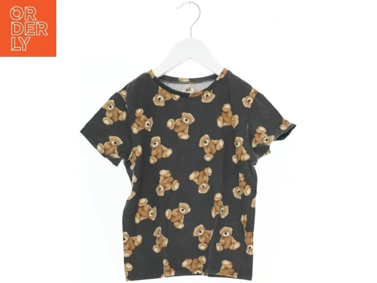 Billede 1 - Børnet-shirt med bamseprint fra H&M (str. 128)