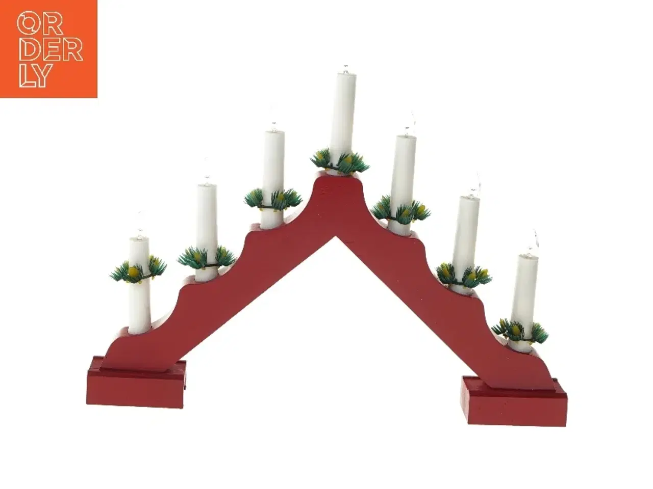 Billede 1 - Julestage med 7 lys fra Schou (str. 40,5 cm)