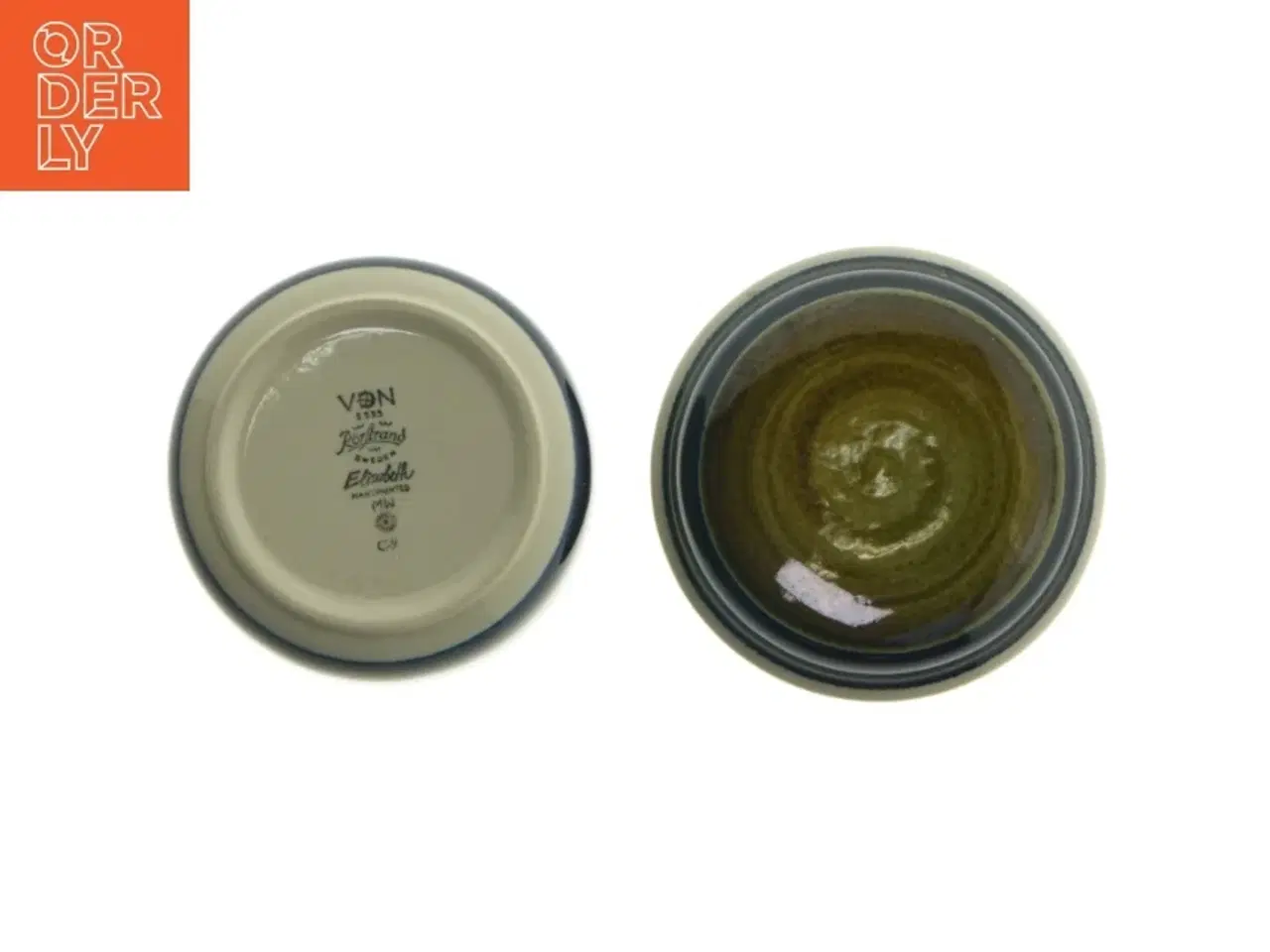 Billede 5 - Sukkerskål og flødekande fra Rrstrand (str. Ø. 8,5 cm. og. 9,5 cm)